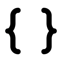 Braces Line Icon