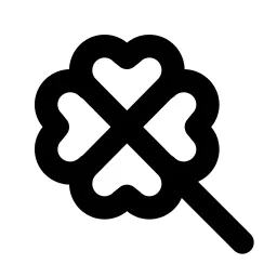 Clover 2 Line Icon