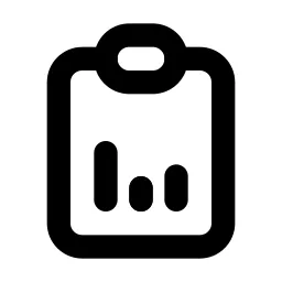 Clipboard Data Line Icon