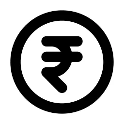 Coin Rupee Line Icon