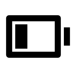 Battery Low Line Icon