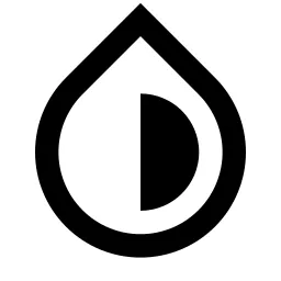 Contrast Drop Line Icon