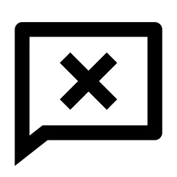 Chat Delete Line Icon