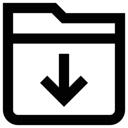 Arrow Down Folder Icon