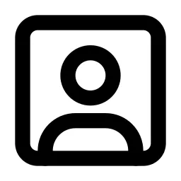 User Square Line Icon