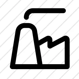Power Plant Coal Gas Factory Icon