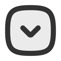 Chevron Down Square Duotone Icon