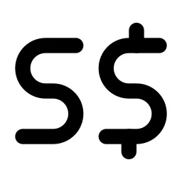 Currency Dollar Singapore Line Icon