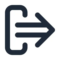 Arrow Double Out Right Line Icon