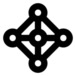 Topology Star Ring Line Icon