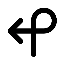 Arrow Loop Left Line Icon
