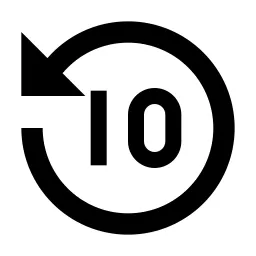 Replay 10 Fill Icon