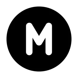 Circle Letter M Icon