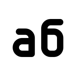 Alphabet Cyrillic Line Icon