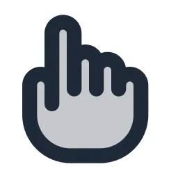 Hand Pointer 2 Duotone Icon