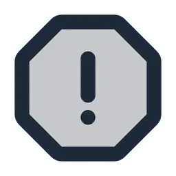 Alert Octagon Duotone Icon