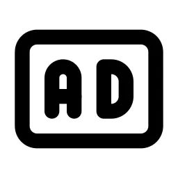 Badge Ad Line Icon
