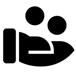 Hand Coin Fill Icon