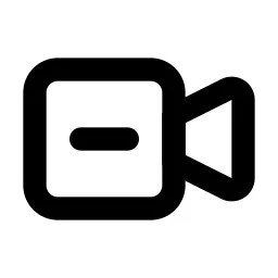 Video Minus Line Icon