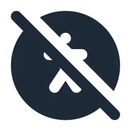 Accessibility Off Solid Icon