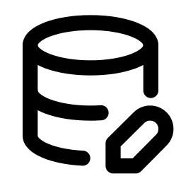 Database Edit Line Icon
