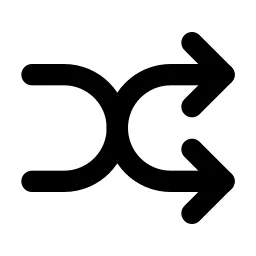 Arrows Shuffle 2 Line Icon