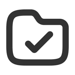 Folder Check Icon