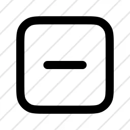 Square Minus Remove Delete Icon