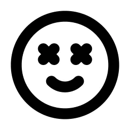 Mood Smile Dizzy Line Icon