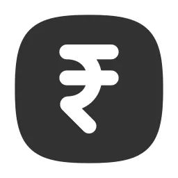 Rupee Square Fill Icon