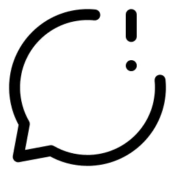 Bubble Warning Icon