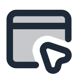 Browser Arrow Duotone Icon