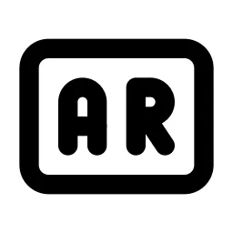 Badge Ar Line Icon
