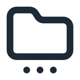 Folder Config Line Icon