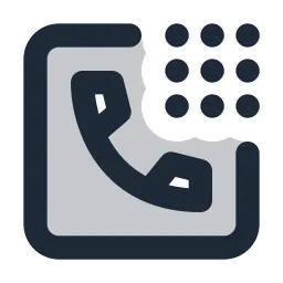 Phone Dial Box Duotone Icon