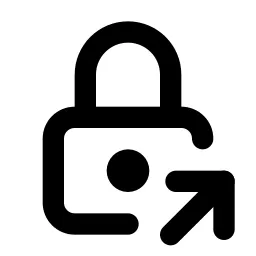 Lock Share Line Icon