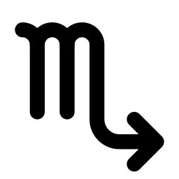 Zodiac Scorpio Line Icon