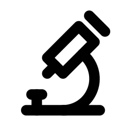 Microscope Line Icon