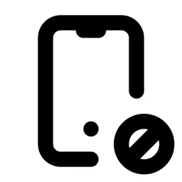Device Mobile Cancel Line Icon