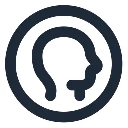 Head Circle Line Icon