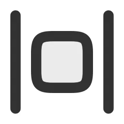 Align Horizontal Center Duotone Icon