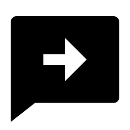 Chat Forward Fill Icon