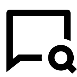 Chat Search Line Icon