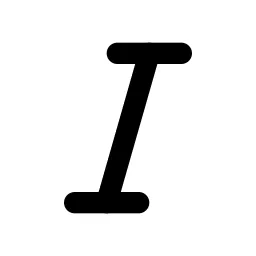 Italic Line Icon