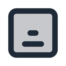 Align Center Bottom Box Duotone Icon