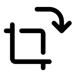 Crop Rotate Tr Icon