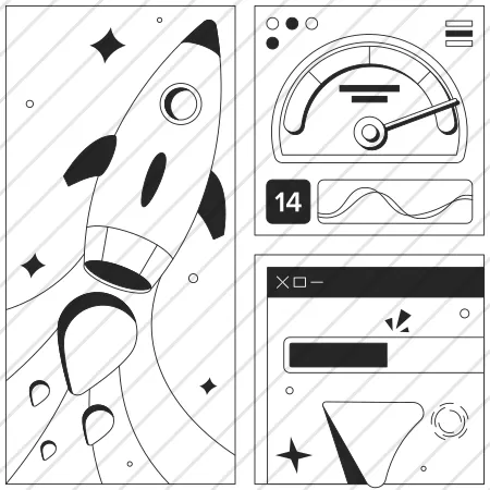 Abstract Rocket Connected Speed