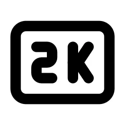 Badge 2k Line Icon