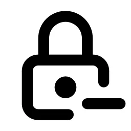 Lock Minus Line Icon