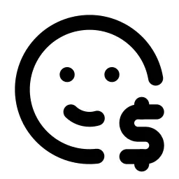 Mood Dollar Line Icon